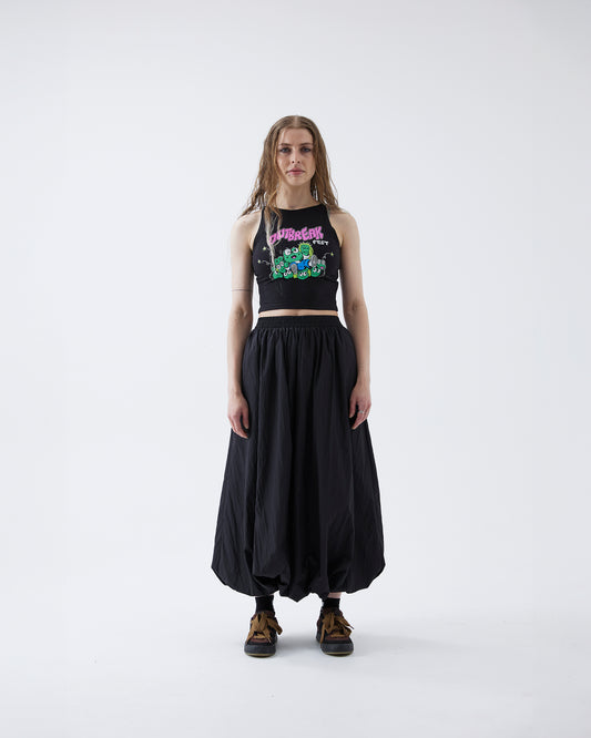 Frog Crop Top Black